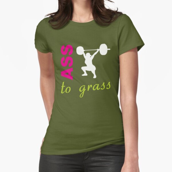 Vista previa del artículo con la obra «Ass To Grass - Dicho inspirador de entrenamiento», diseñado y vendido por gyenayme.