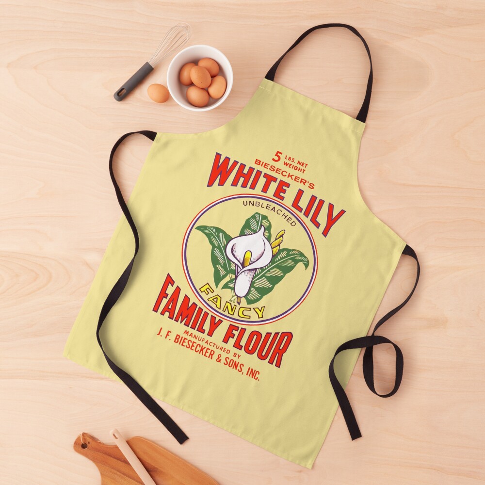 WHITE LILY Apron