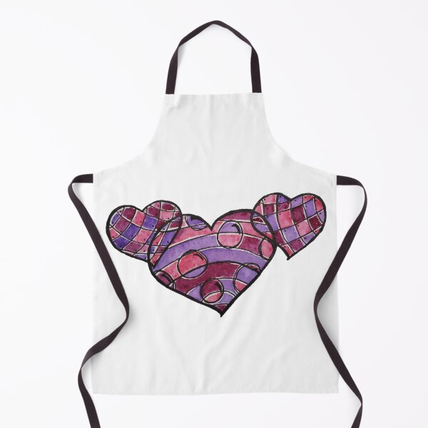 Item preview, triple painted hearts | watercolor artwork designed and sold by Musiccityartfix.