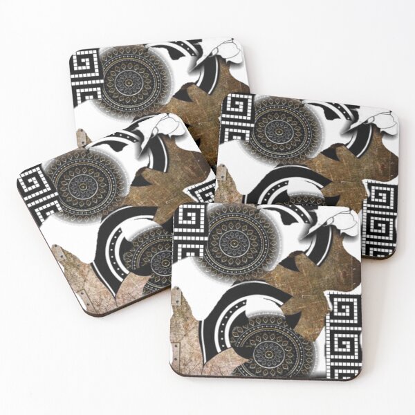 Item preview, Brown Black Greek Meander designed and sold by GreekTeesArt.