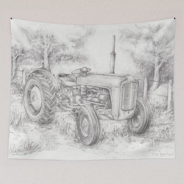 Item preview, Massey Ferguson 35 tractor drawing designed and sold by Eva Hegelund  Frank.