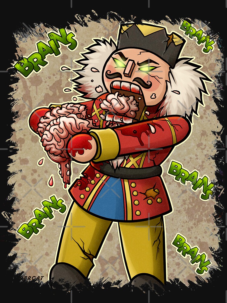 Thumbnail 7 of 7, Classic T-Shirt, Zombie Nut Cracker designed and sold by cybercat.