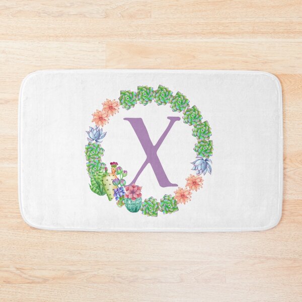 Item preview, Personalized Succulent Cactus Monogram Initial X designed and sold by TheFamilyVan.