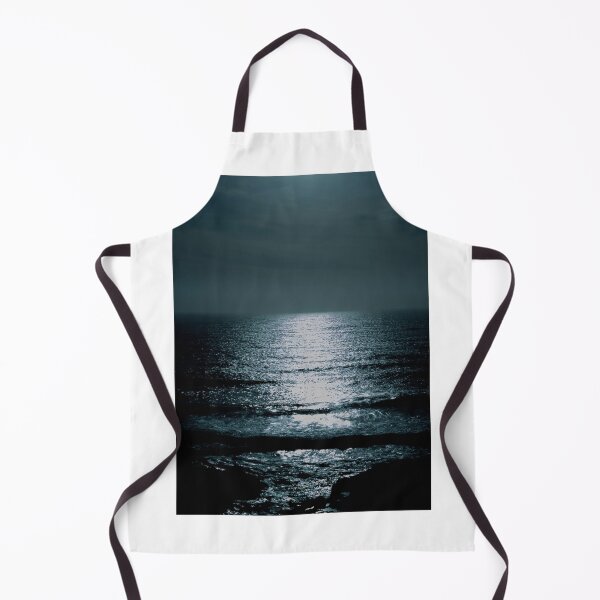 Item preview, Dark night calm blue sea waves designed and sold by Nigflute.