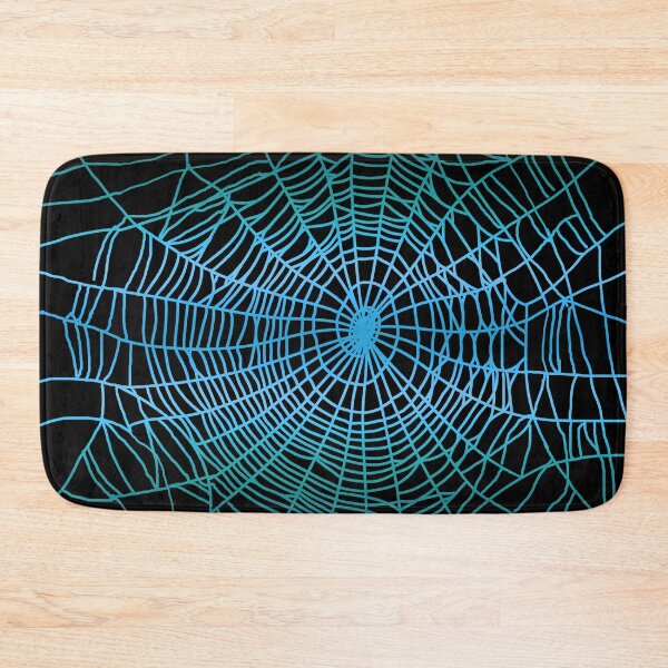 Item preview, Spider web in light blue black for darkly sweet Goth - Halloween gifts designed and sold by MadandMean.