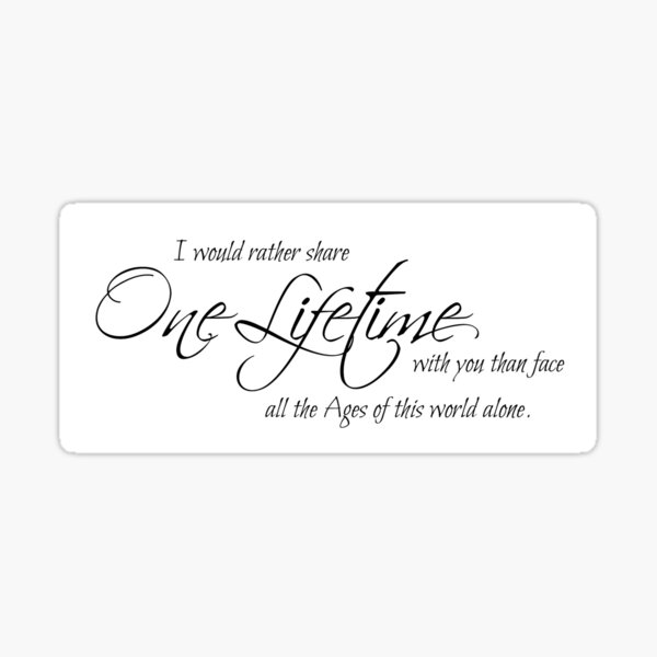 I would rather share one lifetime Sticker