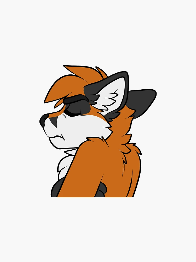 Curious Fox Sticker for Sale by GatorBites