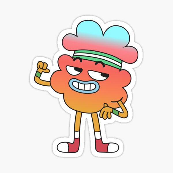 Running Gumball Watterson Sticker - Sticker Mania