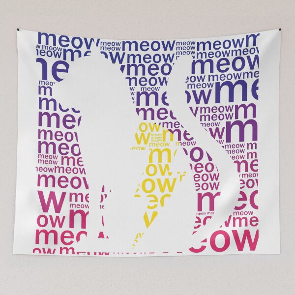 Item preview, Cat Lightning - Word Silhouette designed and sold by Rohjan.