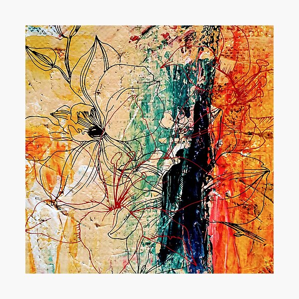 Item preview, Fondo abstracto y líneas florales designed and sold by Linger0418.
