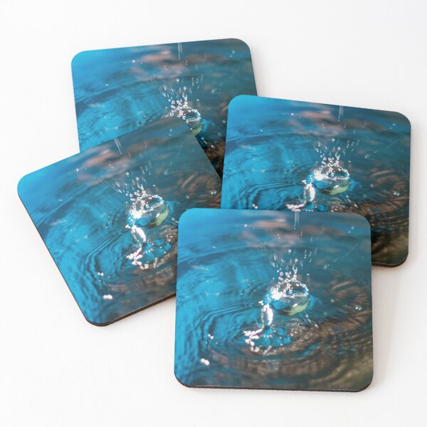 Item preview,  deep turquoise blue water drop bubble designed and sold by ricobarinas.
