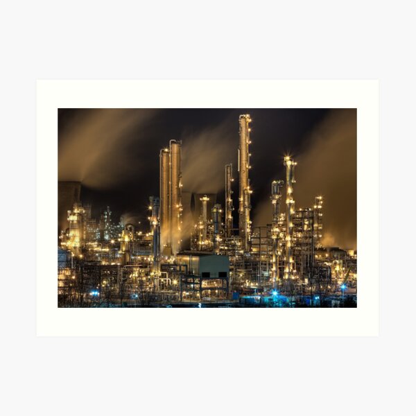 Grangemouth Refinery (2) Art Print