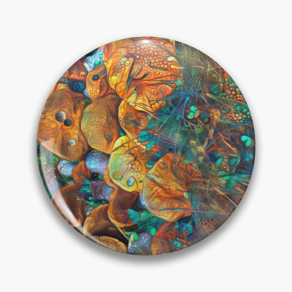 Item preview, Abstract digital painting of extraterrestrial flowers designed and sold by blackhalt.