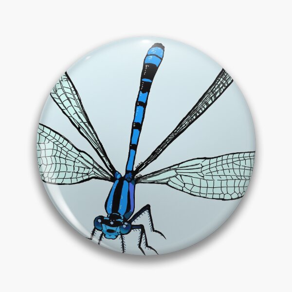 Item preview, Odonata - Coenagrionidae (common blue damselfly) designed and sold by PrettyPolistes.