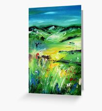 Abstract irish landscape Greeting Card