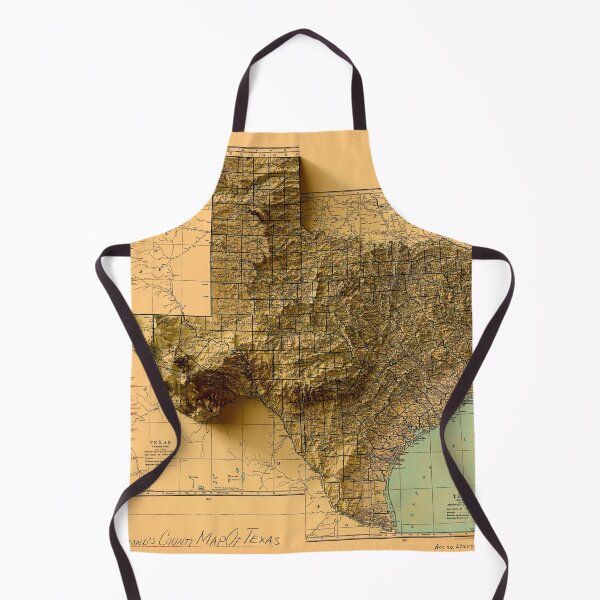 Item preview, 1929 Texas Relief Map 3D digitally-rendered designed and sold by ThinkAboutMaps.