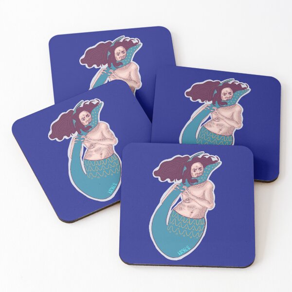 Item preview, Crazy Mermaid Blue Design designed and sold by isadecoy.