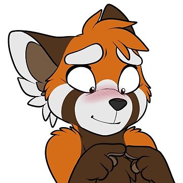 Artwork thumbnail, Red Panda Blush by GatorBites