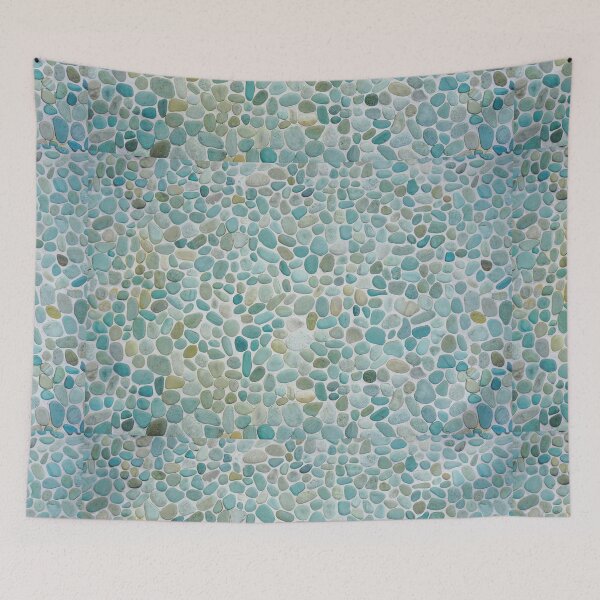 Item preview, Aqua Blue Coastal Nautical Summer Pattern  designed and sold by newburyboutique.