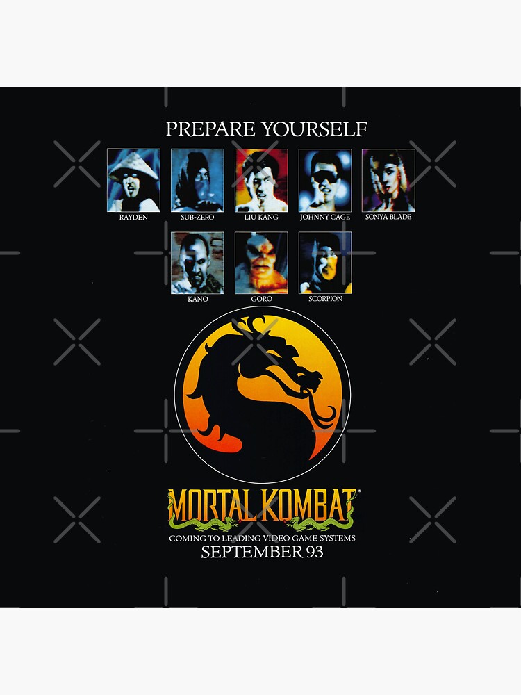 Mortal Kombat 4 Gold - Character Select  Sticker for Sale by MammothTank