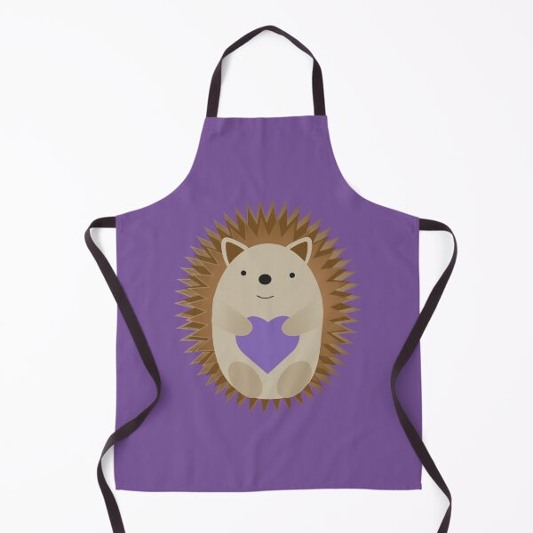 Artikelvorschau, Netter Igel, der ein lila Herz umarmt entworfen und verkauft von Hedgie Designs.