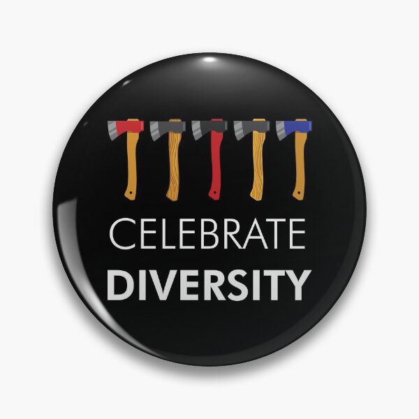 Item preview, Axe Throwing Celebrate Diversity designed and sold by funnierthanthou.