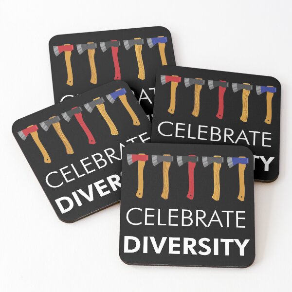 Item preview, Axe Throwing Celebrate Diversity designed and sold by funnierthanthou.