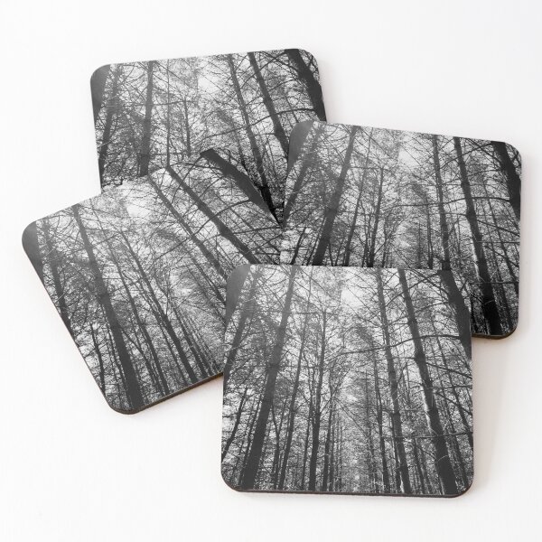 Item preview, Black and White Forest Trees designed and sold by milkasweet.