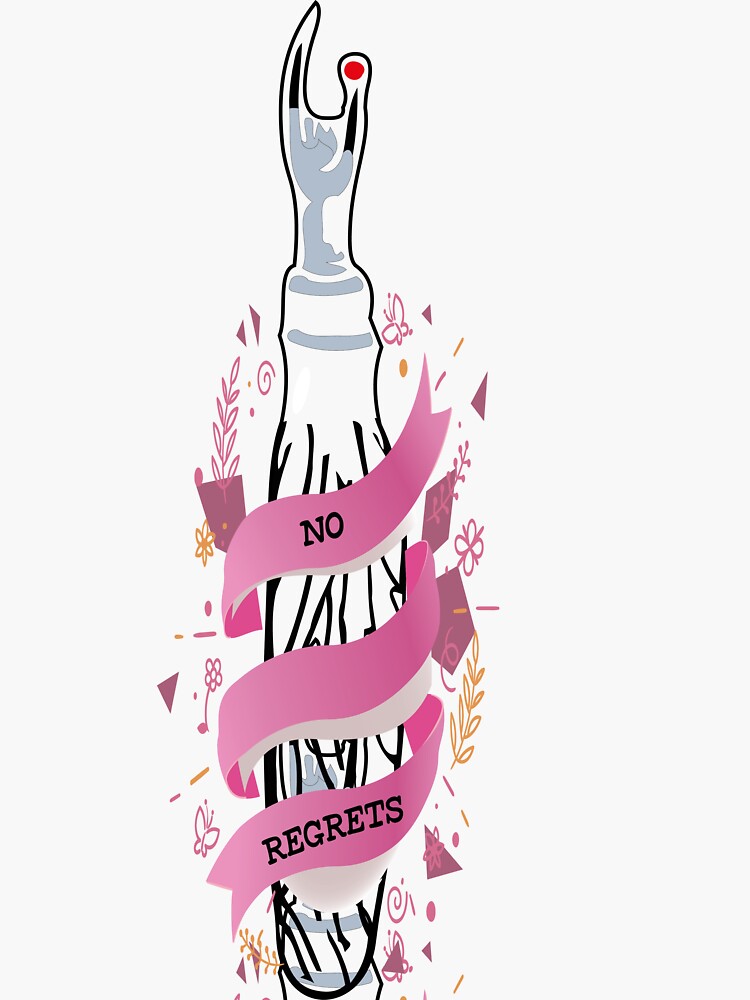 " No Regrets Seam Ripper" Sticker for Sale by Redbubble
