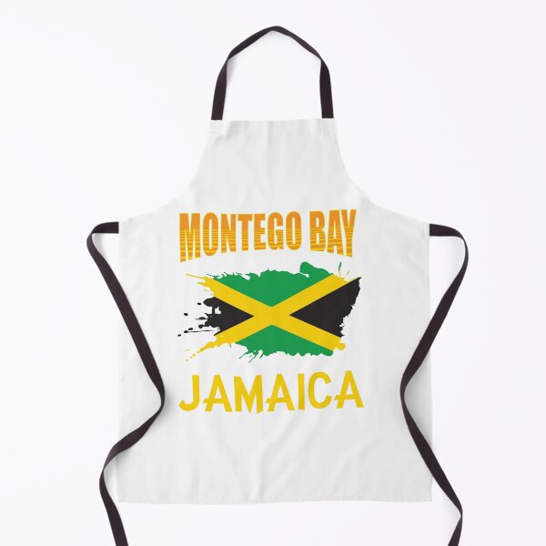 Item preview, Montego Bay Jamaica Jamaican Flag Banner Art Gift designed and sold by TeesByDesign.