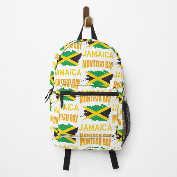 Item preview, Montego Bay Jamaica Jamaican Flag Banner Art Gift designed and sold by TeesByDesign.
