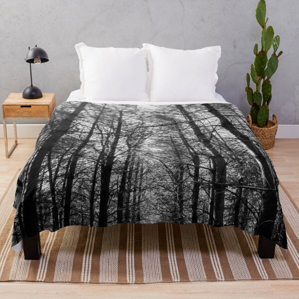 Item preview, Black and White Forest Trees designed and sold by milkasweet.