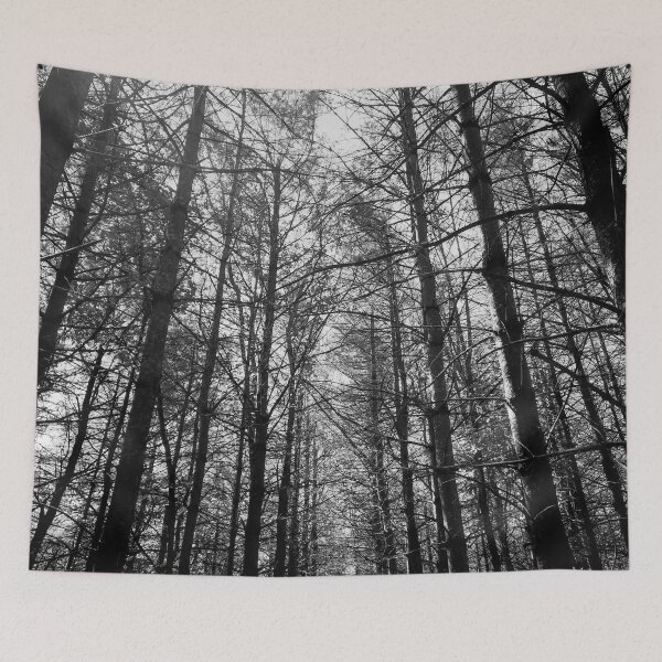 Item preview, Black and White Forest Trees designed and sold by milkasweet.