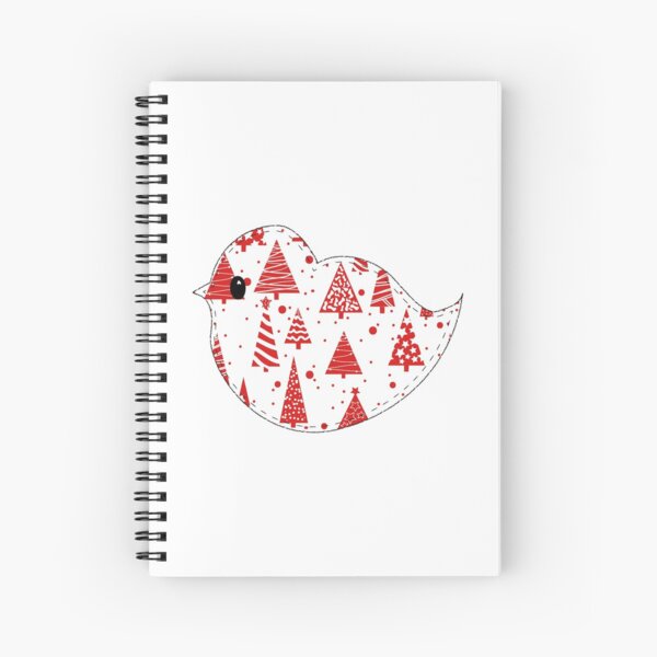 Christmas Robin Spiral Notebook