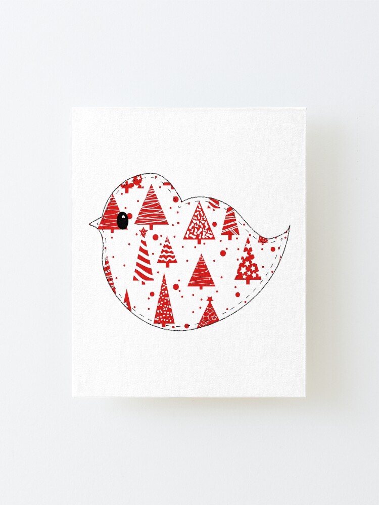 Alternate view of Christmas Robin Mounted Print