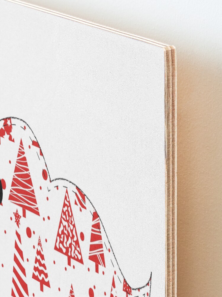 Alternate view of Christmas Robin Mounted Print