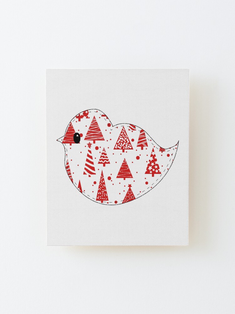 Alternate view of Christmas Robin Mounted Print