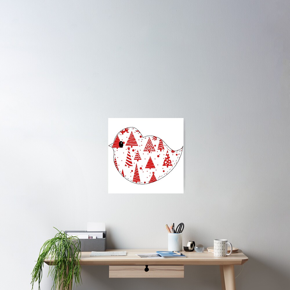 Christmas Robin Poster