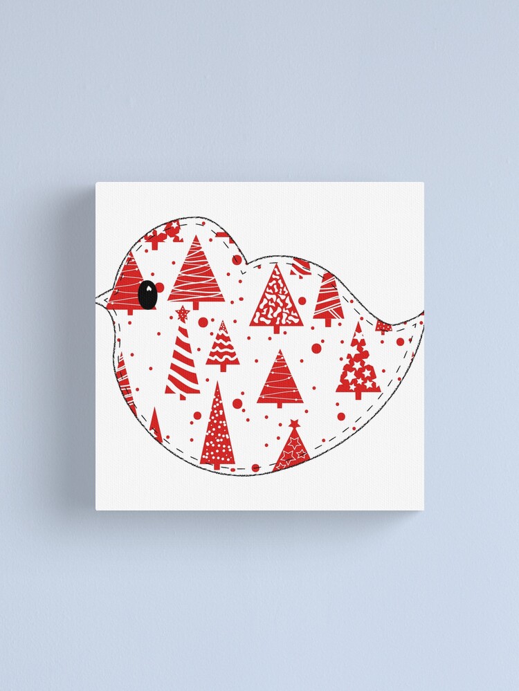 Alternate view of Christmas Robin Canvas Print