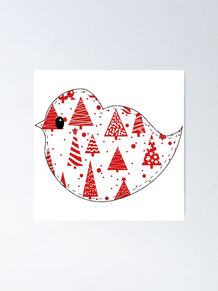 Alternate view of Christmas Robin Poster
