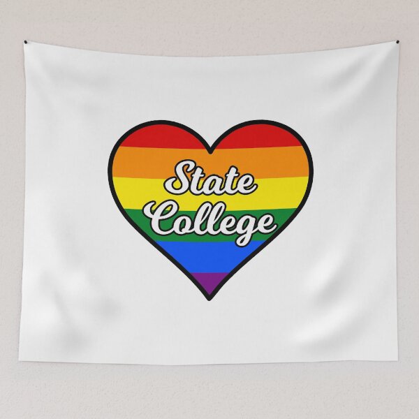 Item preview, State College Pennsylvania Gay Pride Heart designed and sold by fearcity.