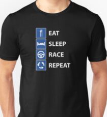Eat Sleep Race Repeat Unisex T-Shirt