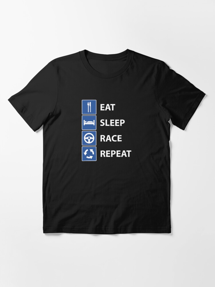 TLSS Eat. Sleep. Race. Repeat. T-Shirt — The Little Speed Shop