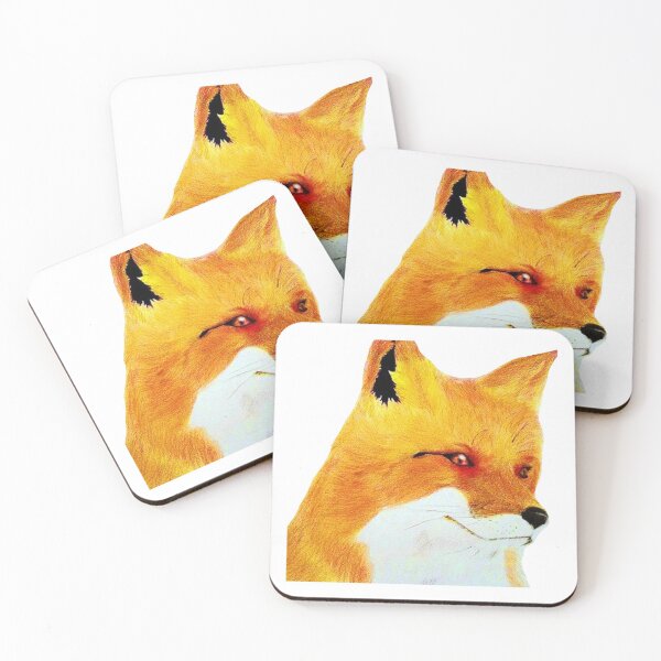 Item preview, Beautiful Fox Drawing in Coloured Pencil designed and sold by rosiebeeston.
