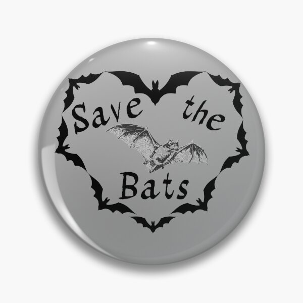 Item preview, Save the Bats Bat Heart with Bat designed and sold by BeYOUtifulFaith.