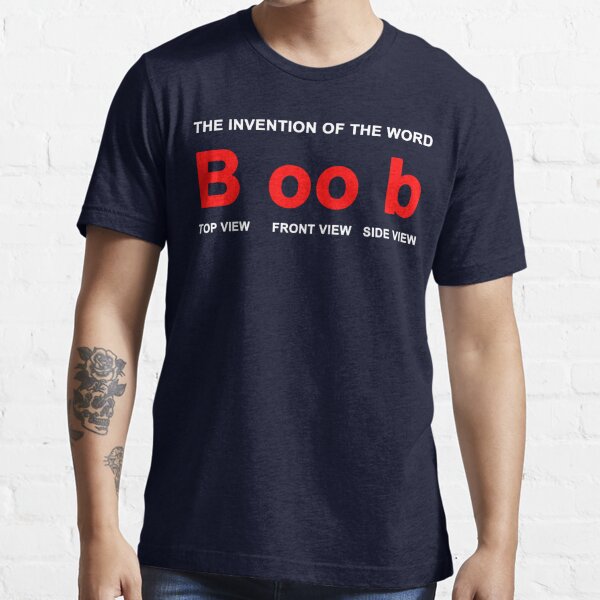 The invention of the word Boob White | Magnet
