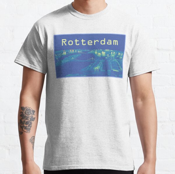 Rotterdam Skyline in Point Cloud Classic T-Shirt