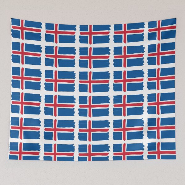 Item preview, Painted Icelandic flag designed and sold by EngineerGoC.