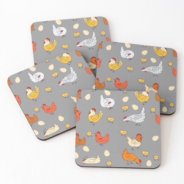 Item preview, Chickens - Grey designed and sold by RedTabby.