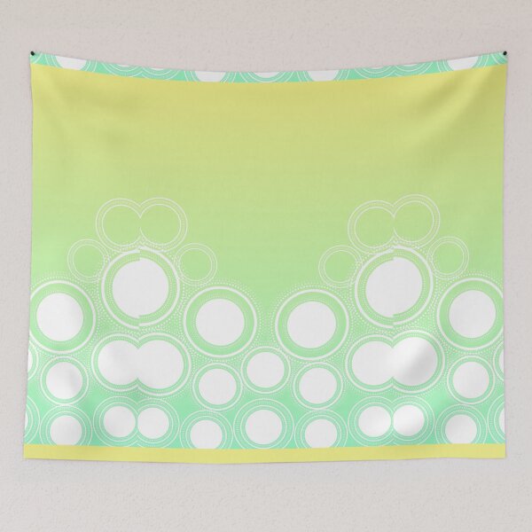 Item preview, Green turqoise faded illustration design designed and sold by The Pattern Artist.
